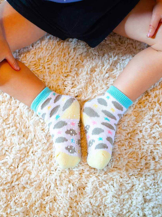 Zoocchini Rutschfeste Lange Kindersocken Bunte 3 Paar