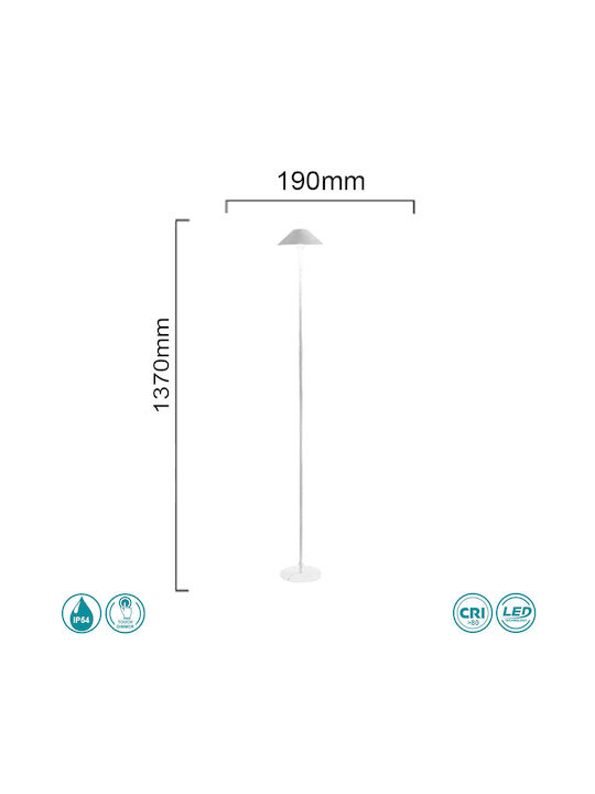 Ondaluce Moon Außenstehlampe Für Außenbereich IP54 Weiß