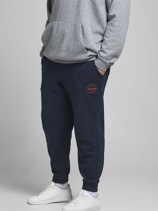 Gordon Football Sweatpants with Elastic Navy Blue