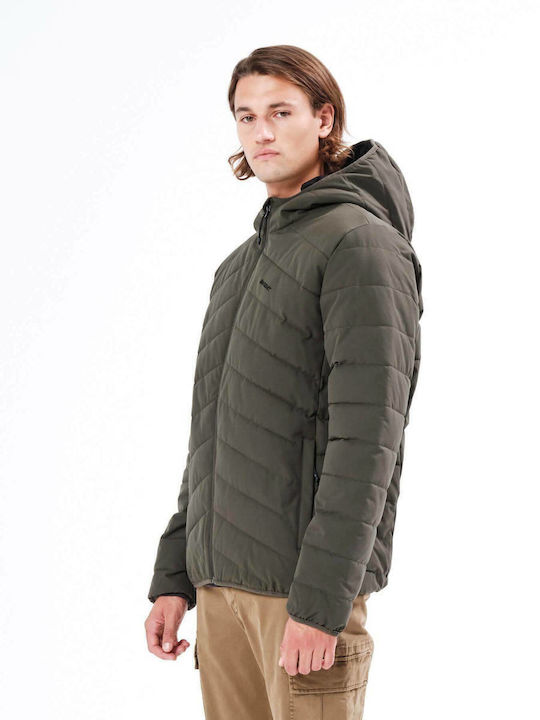 212.BM10.99 Χειμωνιάτικο Μπουφάν Puffer Army Green