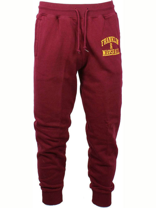 Sweatpants with Elastic Burgundy