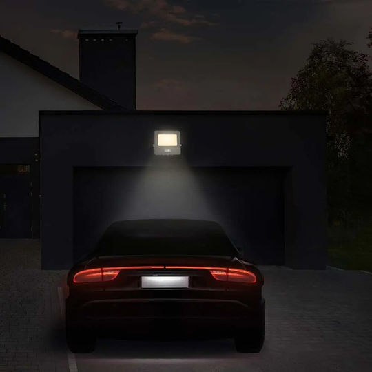 V-TAC Waterproof LED Floodlight 50W Natural White 4000K with Motion Sensor IP65