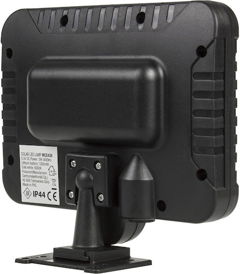 Maclean Energy Waterproof Solar LED Floodlight 5W Cold White 6000K with Motion Sensor IP44