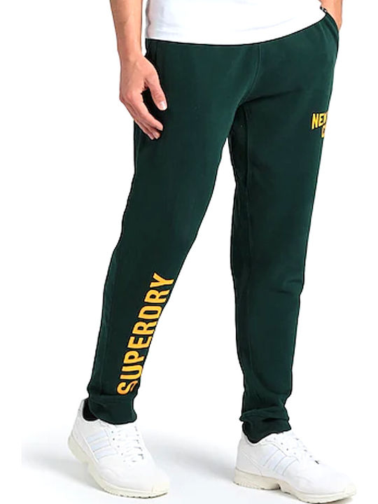 City College Sweatpants with Elastic Green