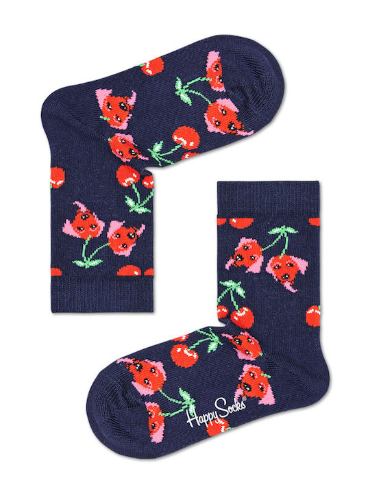 Happy Socks Girls Knee-High Socks Blue