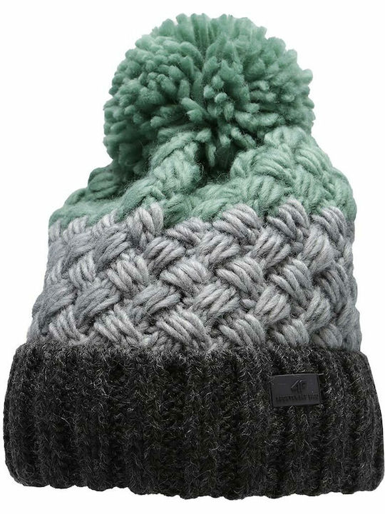 Knitted Beanie Cap Turquoise