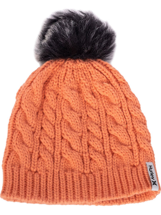 San Marino Pom Pom Beanie Căciulă Pentru Femei În Culoare Portocalie