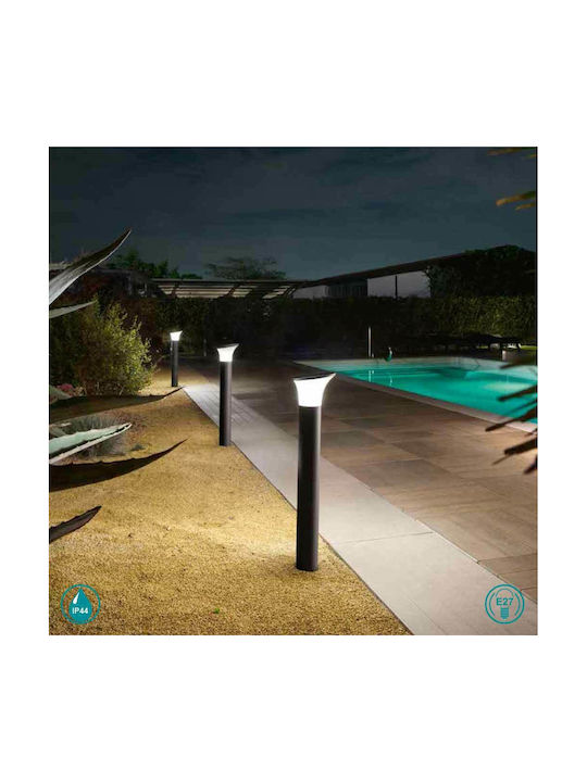 Ondaluce Outdoor Floor Lamp Small Post IP54 for E27 Socket Black