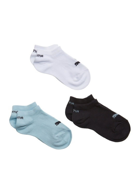 PUMA Kids' Ankle Socks Invisible 3p Blue 3 Pairs