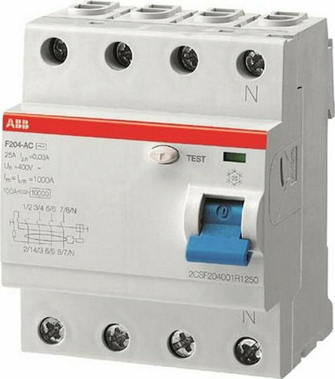 Abb Phase 4-Pole Earth Leakage Relay 40A 300mA