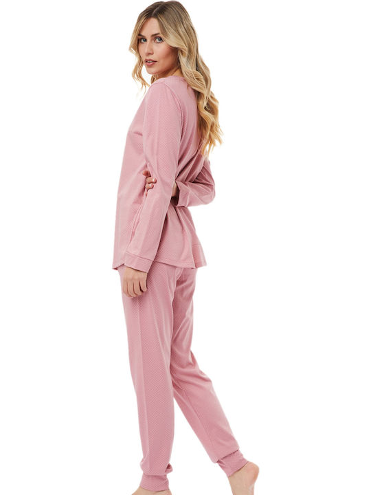 Minerva Winter Women's Pyjama Set Pink Enjoy Today