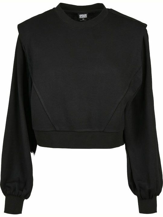 TB4375 Gekürzt Damen Sweatshirt Schwarz
