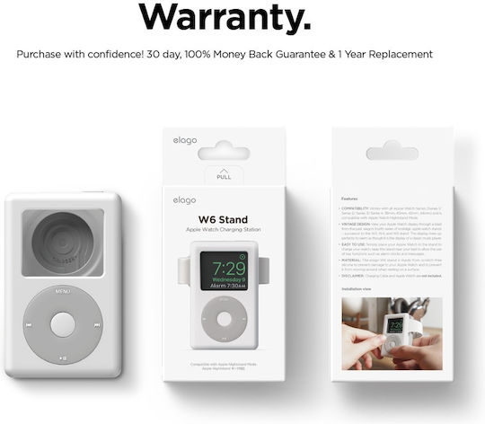 Elago W6 Stand Charging Station Λευκό (Apple Watch)