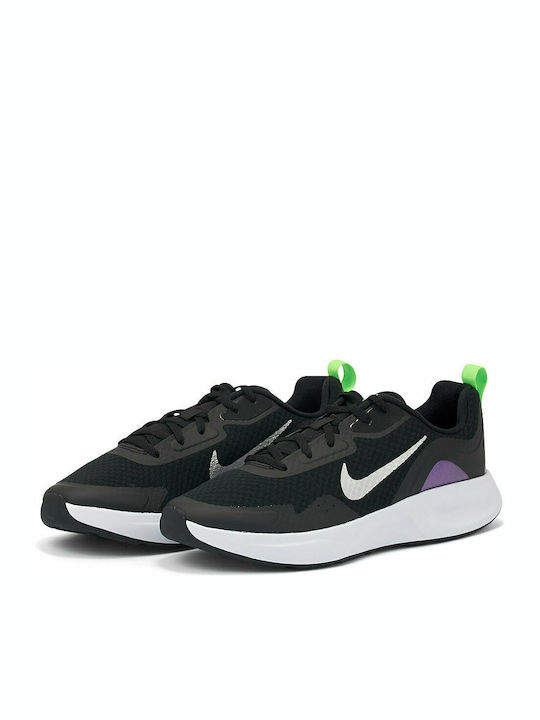 Nike Wearallday Ανδρικά Sneakers Black / Metallic Silver / Blackened Blue