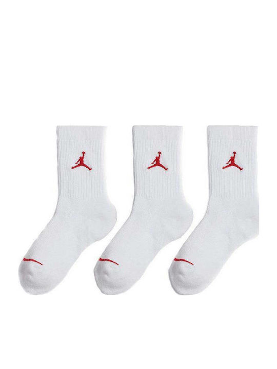 Jordan Athletic Kids' Long Socks Jumpman White 3 Pairs