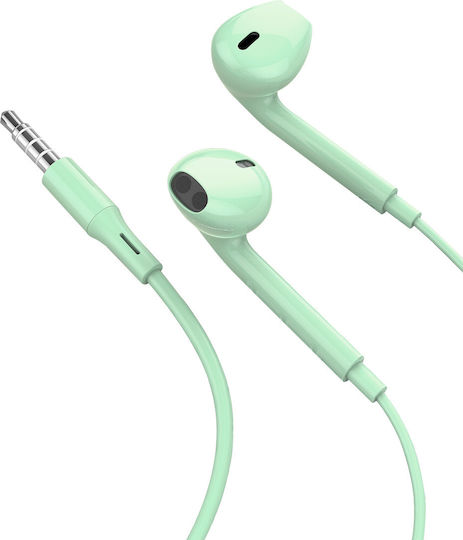 Leewello EJ-064 Earbuds Handsfree with 3.5mm Connector Green