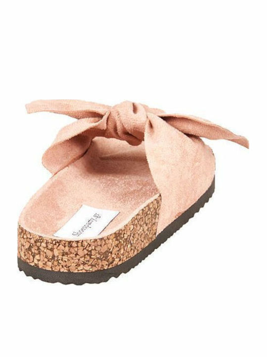Flache Sandalen für Damen in Rosa Farbe