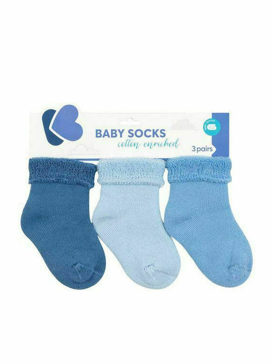 Kikka Boo Boys 3 Pack Knee-High Socks Blue