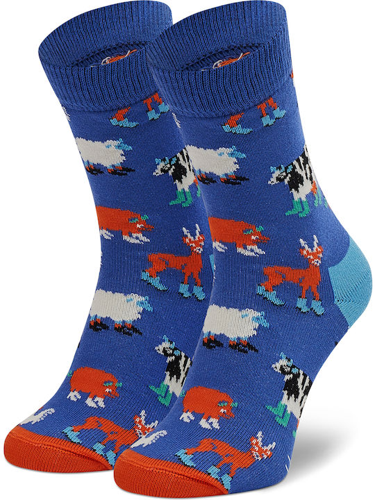 Happy Socks Kids' Socks Knee-High Kids Blue Happy Socks Kids' Socks Knee-High Kids Blue