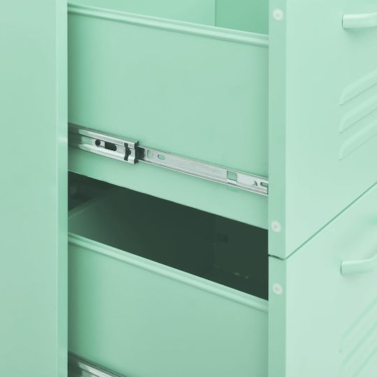 Metallische Büroaufbewahrungsschublade Mint 80x35x101,5cm