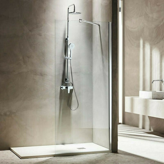 Tema Duschwand 70x180cm Klarglas Chrom