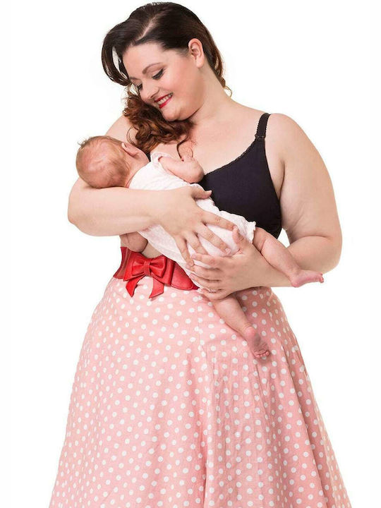 Carriwell Padded CarriGel™ Maternity & Nursing Bra with Clips Black
