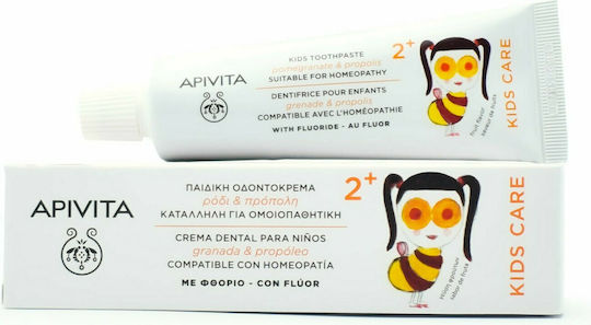 Apivita Kids Baby Toothpaste for 2+ Years with Pomegranate & Propolis Flavor 50ml