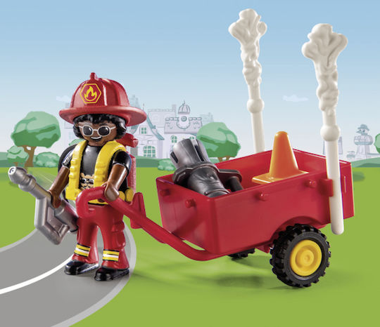 Playmobil Duck On Call Επιχείρηση Πυροσβεστικής: Διάσωση Γάτας! για 3 ετών
