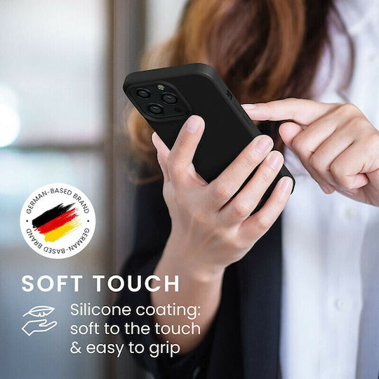 KWmobile Rubberized Back Cover Σιλικόνης Black Matte (iPhone 13 Pro)