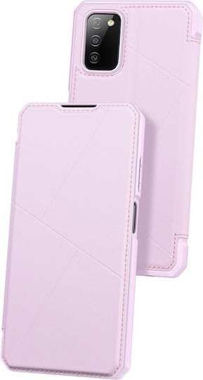 Dux Ducis Skin X Buchen Sie Synthetisches Leder Rosa (Galaxy A03s)