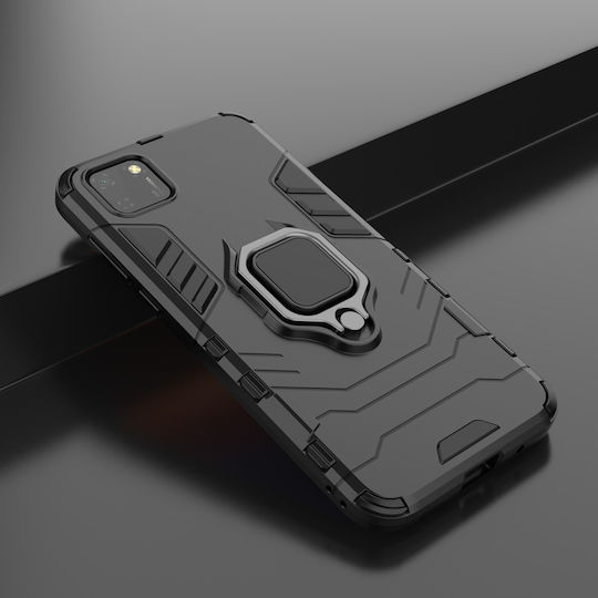 Hurtel Ring Armor Задна корица Пластмаса Черен (Huawei Y5p)
