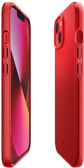 Spigen Thin Fit Back Cover Silicone 0.8mm Red (iPhone 13)