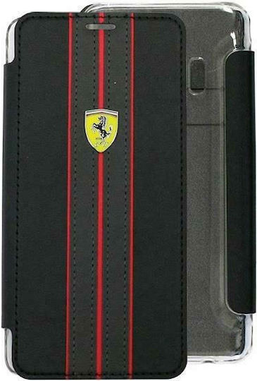 Ferrari Urban Book Plastic Negru (Galaxy S9+)