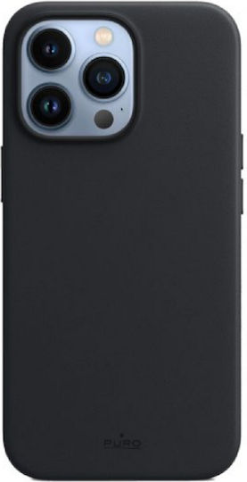 Puro Sky Eco Leather Back Cover Δερματίνης Μαύρο (iPhone 13 Pro)