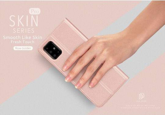 Dux Ducis Skin Pro Book Synthetic Leather Rose Gold (Galaxy A71)