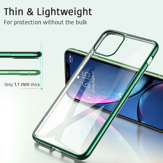 ESR Essential Twinkler Umschlag Rückseite Silikon 0.75mm Grün (iPhone 11)