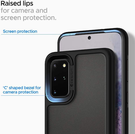 Spigen Ciel Color Brick Umschlag Rückseite Kunststoff 2mm Schwarz (Galaxy S20)