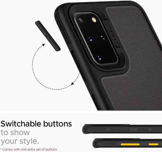 Spigen Ciel Color Brick Umschlag Rückseite Kunststoff 2mm Schwarz (Galaxy S20)