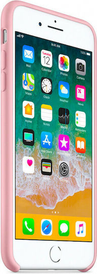Hurtel Soft Flexible Rubber Silicone Pink Back Cover for iPhone 8/7 Plus