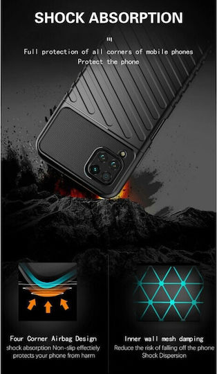 Hurtel Thunder Back Cover Σιλικόνης Μαύρο (Huawei P40 Lite)