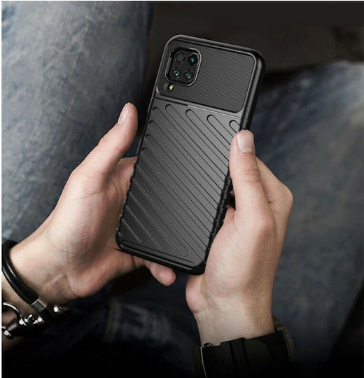 Hurtel Thunder Back Cover Σιλικόνης Μαύρο (Huawei P40 Lite)