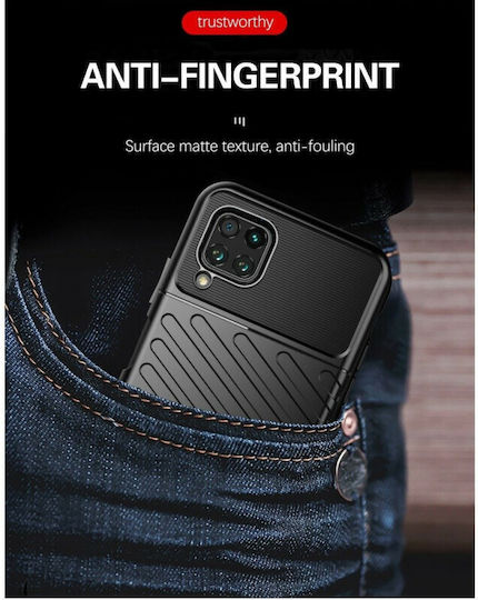 Hurtel Thunder Back Cover Σιλικόνης Μαύρο (Huawei P40 Lite)