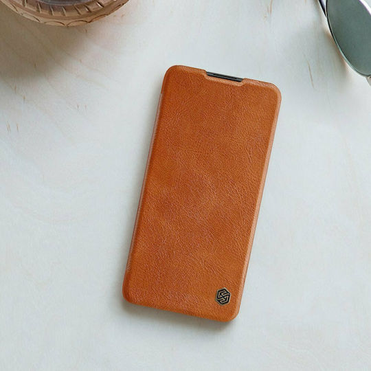 Nillkin Qin Book Piele artificială Maro (Redmi Note 9T)