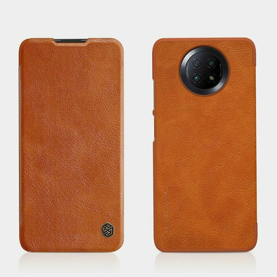 Nillkin Qin Book Piele artificială Maro (Redmi Note 9T)