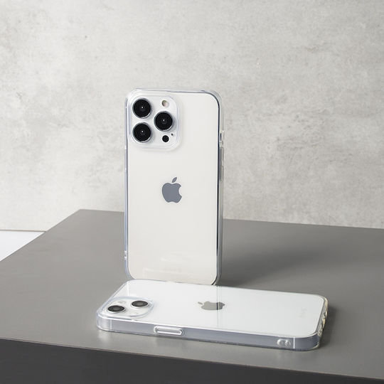 Crong Slim 0.8mm Back Cover Silicone 0.8mm Transparent (iPhone 13 Pro)