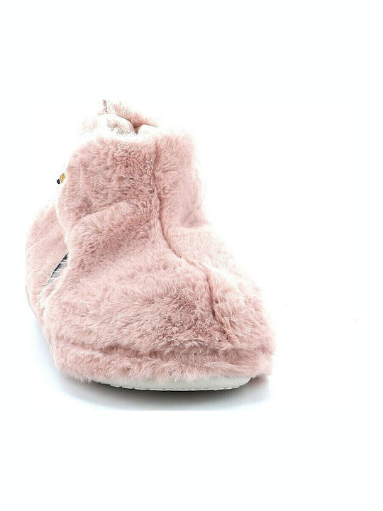 Trento W757 Geschlossene Damen Hausschuhe Rosa
