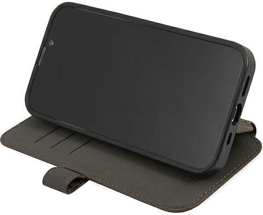 Guess Buchen Sie Synthetisches Leder Braun (iPhone 13 Pro Max)