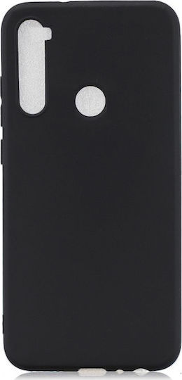 Hurtel Umschlag Rückseite Silikon Schwarz (Redmi Note 8T)