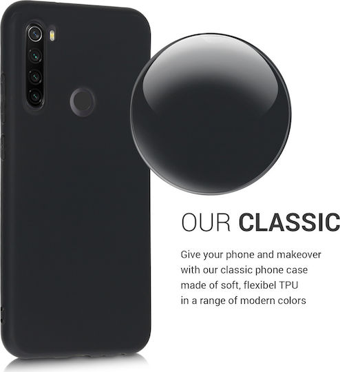 Hurtel Umschlag Rückseite Silikon Schwarz (Redmi Note 8T)