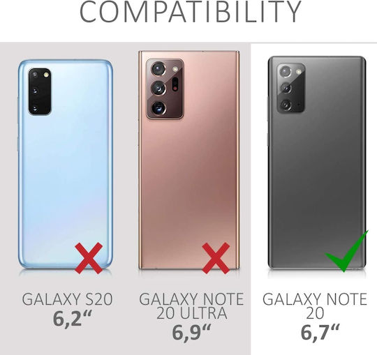 KWmobile Back Cover Σιλικόνης Κοραλί (Galaxy Note 20)